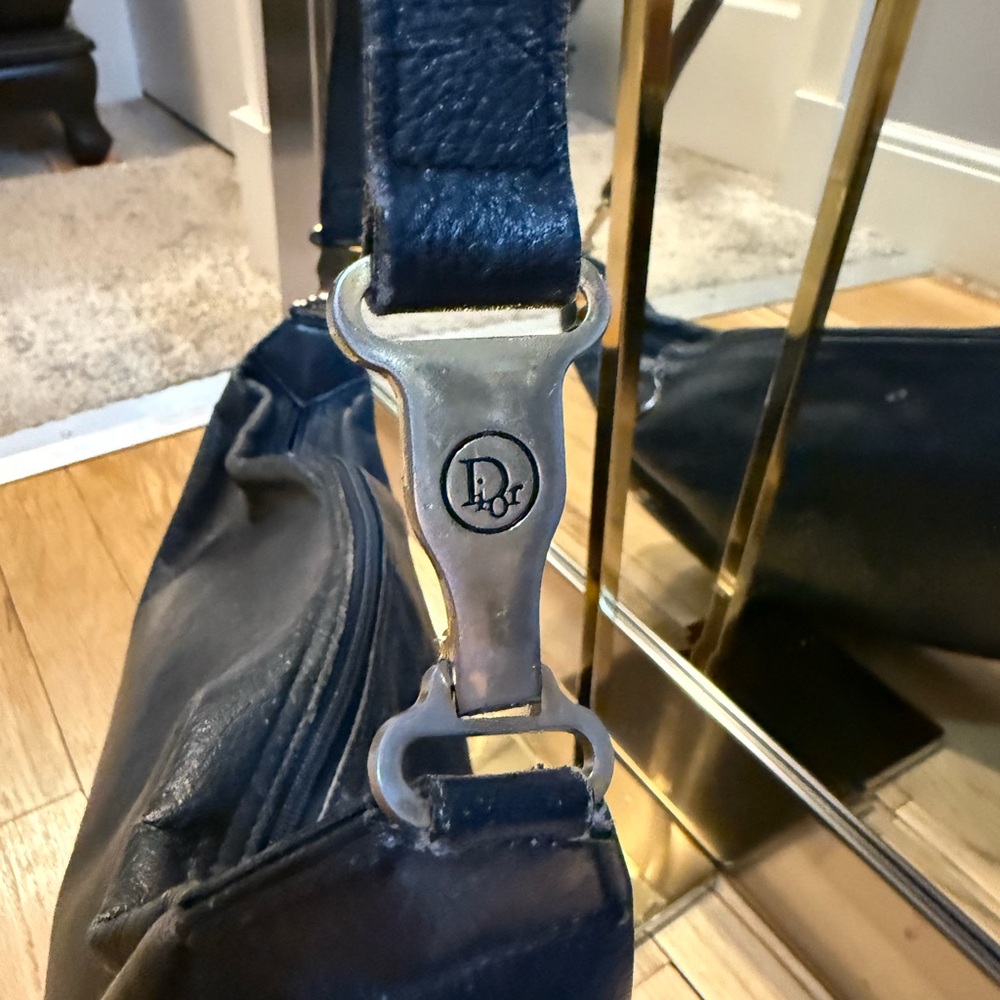 Dior Classic Blue Leather Shoulder Bag - Picture 5 of 13